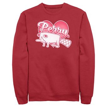 Disney's Phineas And Ferb Valentine's Day Perry Heart Men's Graphic Fleece