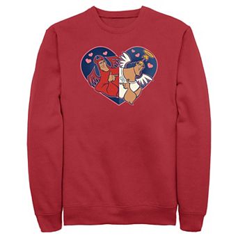 Disney's The Emperor's New Groove Kronk Devil Angel Heart Men's Graphic Fleece