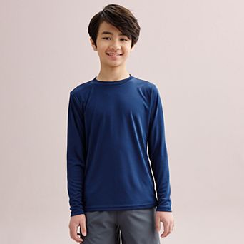 Boys 8-20 Tek Gear® DryTek Long Sleeve Crewneck Tee in Regular & Husky