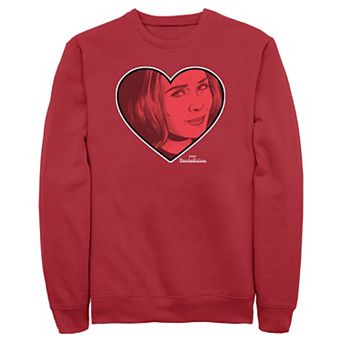 Marvel's WandaVision Scarlet Witch Heart Men's Graphic Fleece