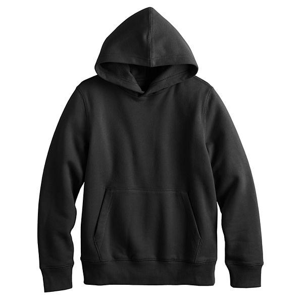 Boys 8-20 Tek Gear® Ultra Soft Fleece Pullover Hoodie in Regular & Husky - Mineral Black (M(10-12))