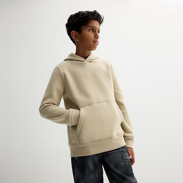 Boys 8-20 Tek Gear® Ultra Soft Fleece Pullover Hoodie in Regular & Husky - Nolan Beige (S(8))