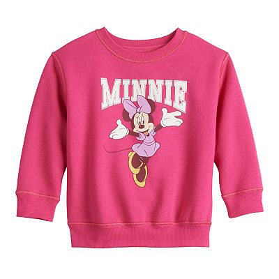 Disney s Minnie Mouse Toddler Girl Girls 4 12 Jumping Beans Adaptive Varsity Graphic Sweatshirt