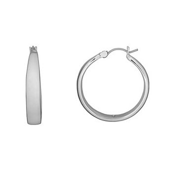 Emberly Smooth Medium Hoop Earrings
