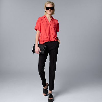 Women's Simply Vera Vera Wang Surplice Shirt