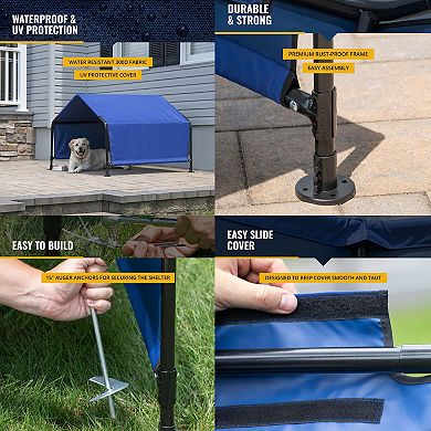 Shelterlogic Outdoor Pet Shade, Versatile Pet Canopy Tent For Dogs, Cats, Small Animals