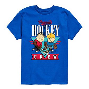 Boys 8-20 Peanuts Hockey Crew Graphic Tee