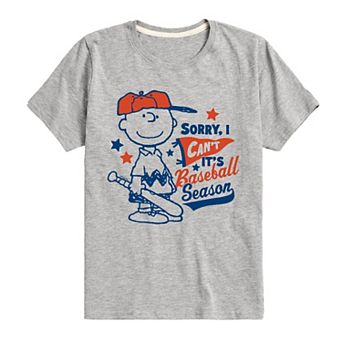 Boys 8-20 Peanuts Its Baseball Season Graphic Tee
