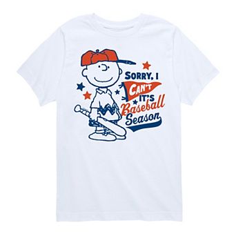 Boys 8-20 Peanuts Its Baseball Season Graphic Tee