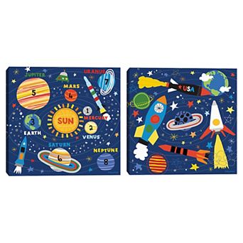 Space Explorer 2-Pack Wall Decor