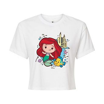 Disney Princess Ariel & Flounder Juniors' Cropped Tee