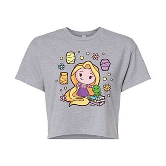Disney Princess Rapunzel & Pascal Juniors' Cropped Tee