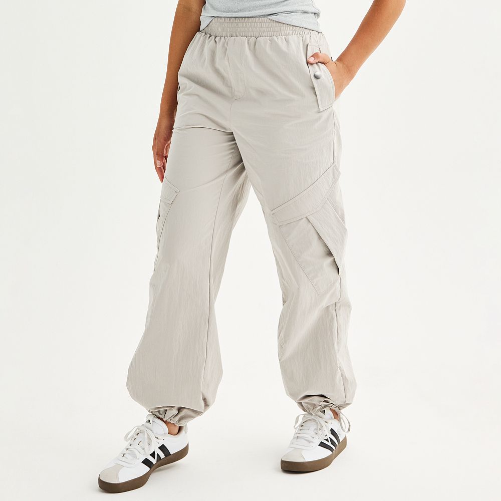 【BAON】[unisex] LC banding brushed cargo parachute pants Bri Parachute Cargo Pants – Liv True Boutique
