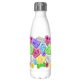 Disney's Mickey Mouse And Friends Candy Hearts Graphic Stainless Steel Bottle