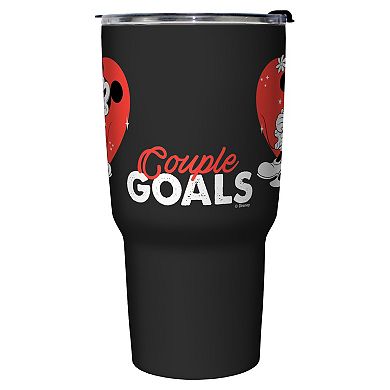 Disney's Mickey Mouse And Minnie Couple Goals Graphic Travel Mug