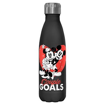 Disney's Mickey Mouse And Minnie Couple Goals Graphic Stainless Steel Bottle