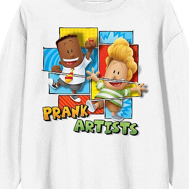 Men's Bioworld Captain Underpants George & Harold "Prank Artists" Long Sleeve Graphic Tee