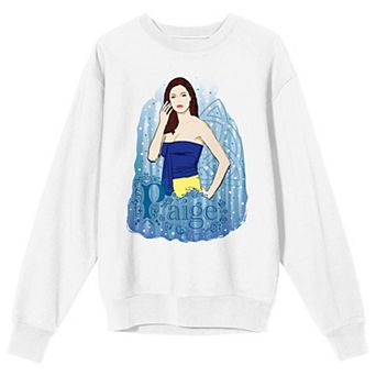 Men's Bioworld Charmed 1998 Paige Matthews Portrait In Blue Long Sleeve Graphic Sweatshirt