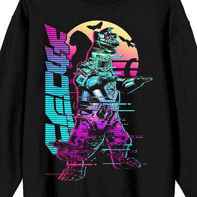 Men's Godzilla Kanji Title Long Sleeve Graphic Tee