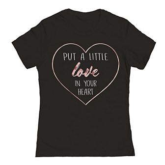 Junior's Put A Little Love Valentine's Graphic Tee