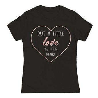 Junior's Put A Little Love Valentine's Graphic Tee