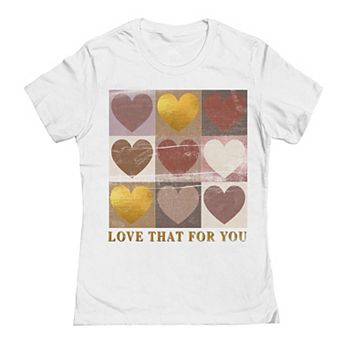 Junior's Love That For You Valentine's Graphic Tee