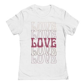 Junior's Love Repeat Valentine's Graphic Tee