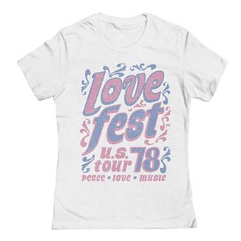 Junior's Lovefest Light Valentine's Graphic Tee