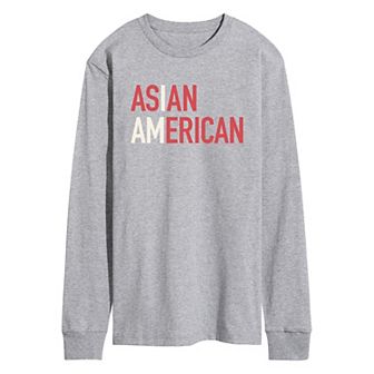 Men's I am Asian American Long Sleeve Graphic Tee