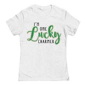 Junior's Lucky Charmer St. Patrick's Day Graphic T-Shirt