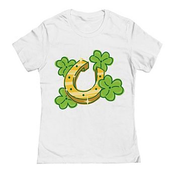 Junior's Lucky Horseshoe St. Patrick's Day Graphic T-Shirt