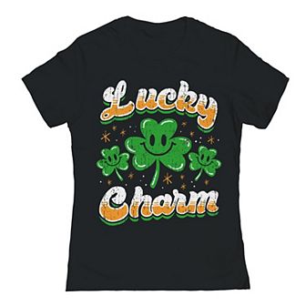 Junior's Lucky Charm St. Patrick's Day Graphic T-Shirt