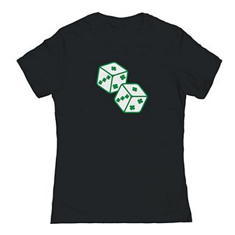 Junior's Lucky Dice St. Patrick's Day Graphic T-Shirt