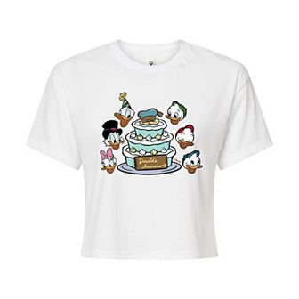 Disney's Donald Duck Juniors' Cake Cropped Tee