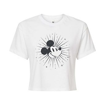 Disney's Mickey Mouse Juniors' Astro Cropped Tee