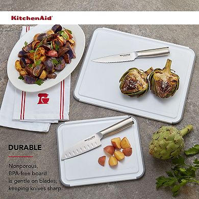 KitchenAid® Classic 2-pc. Non-Slip Plastic Cutting Board Set