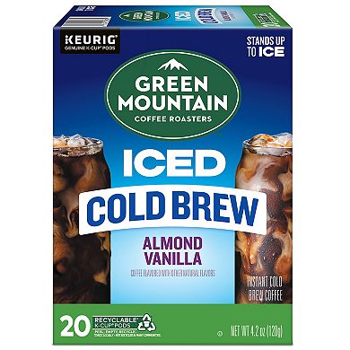 Green Mountain Coffee Roasters® Iced Almond Vanilla Cold Brew, Keurig® K-Cup®, Light Roast, 20 Count