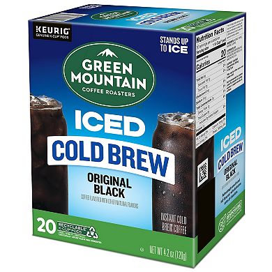 Green Mountain Coffee Roasters® Iced Black Cold Brew Keurig® K-Cup®, Medium Roast, 20 Count