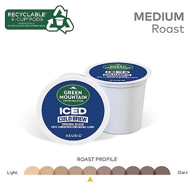 Green Mountain Coffee Roasters® Iced Black Cold Brew Keurig® K-Cup®, Medium Roast, 20 Count