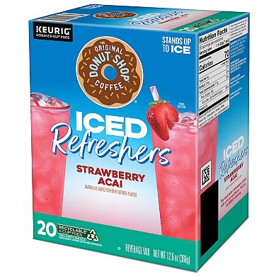 The Original Donut Shop® Coffee Strawberry Acai Iced Refreshers, Keurig® K-Cup® Pods, 20 count