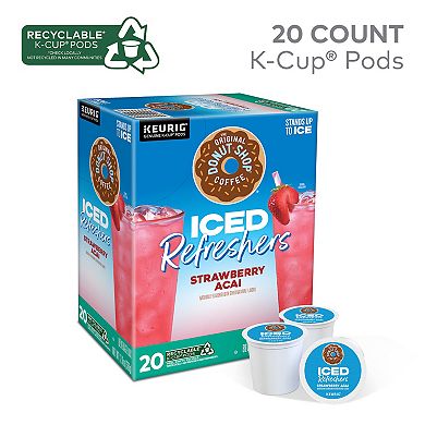 The Original Donut Shop® Coffee Strawberry Acai Iced Refreshers, Keurig® K-Cup® Pods, 20 count