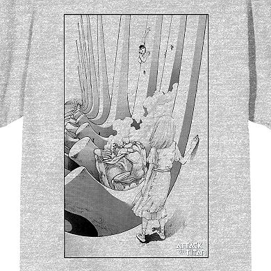 Men's Attack On Titan Art Drawing Graphic Tee