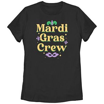 Juniors' Mardi Gras Crew Graphic Tee