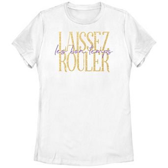 Juniors' Les Bon Temps Graphic Crew Tee