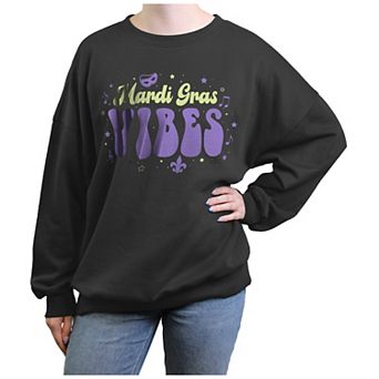 Juniors' Mardi Gras Vibes Graphic Fleece