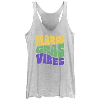 Juniors' Mardi Gras Vibes Graphic Tank Top