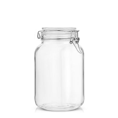 JoyJolt 50-oz. Airtight Glass Jars Storage Cannister with Silicone Seal Lids 3-piece Set