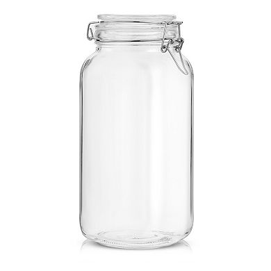 JoyJolt 78-oz. Airtight Glass Jars Storage Cannister with Silicone Seal Lids 3-piece Set