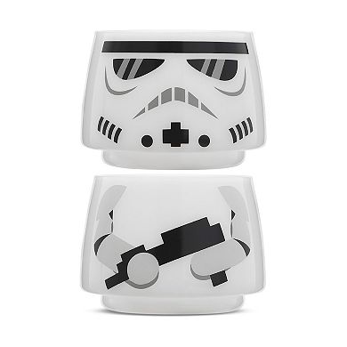 JoyJolt Star Wars Storm Trooper Stackable Glasses 2-piece Set