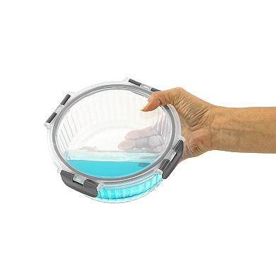 JoyJolt 24-Piece Fluted Food Storage Container Set with Lids